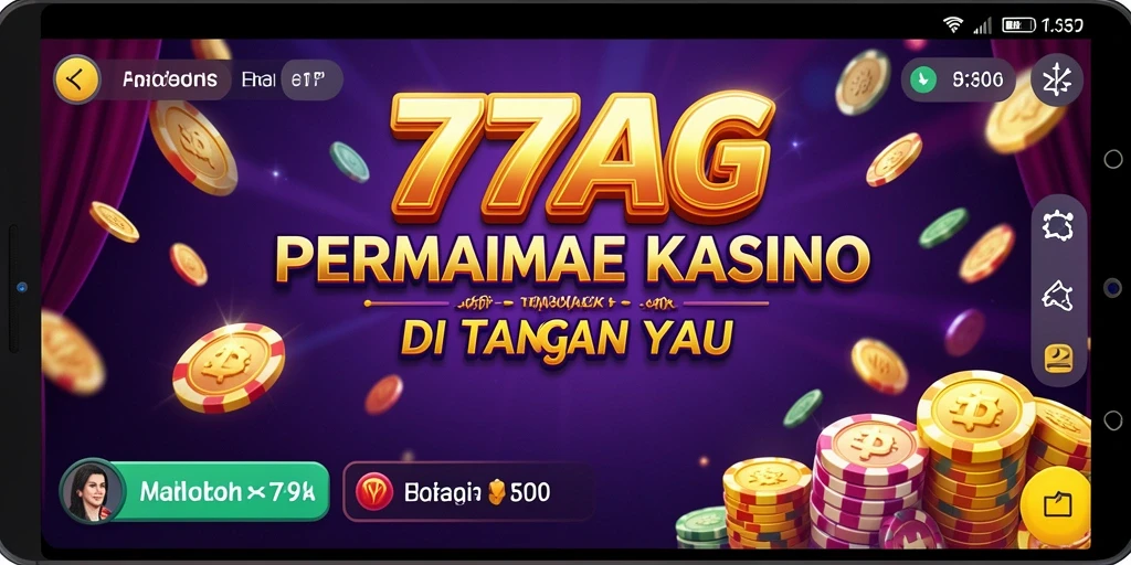 Tampilan screenshot gameplay 77AG yang penuh warna dan menarik.