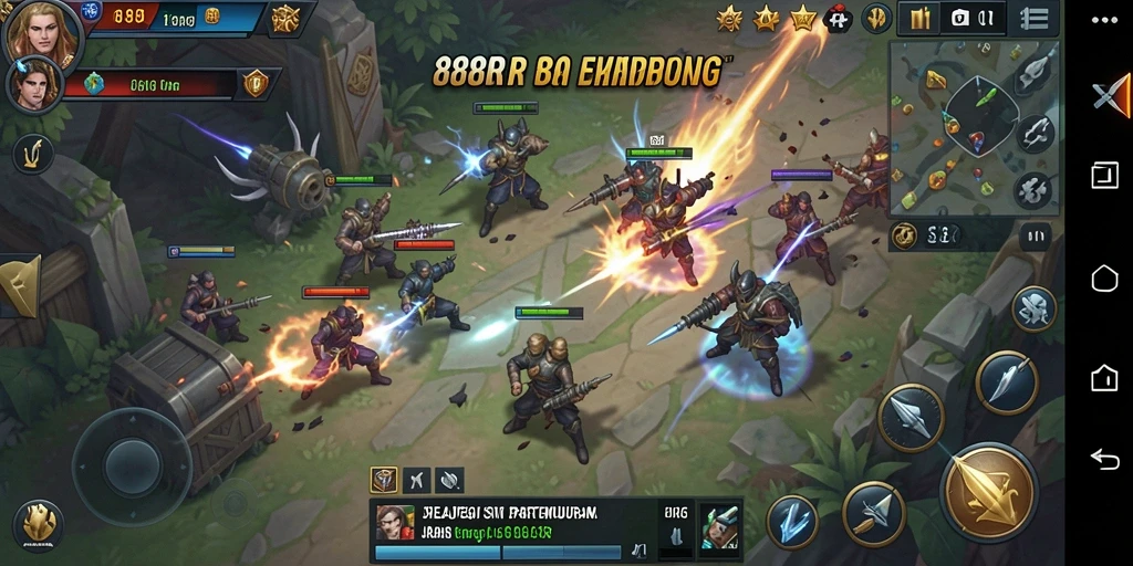 Tampilan gameplay <strong>888R</strong> yang menampilkan strategi dan pertempuran yang mendebarkan.