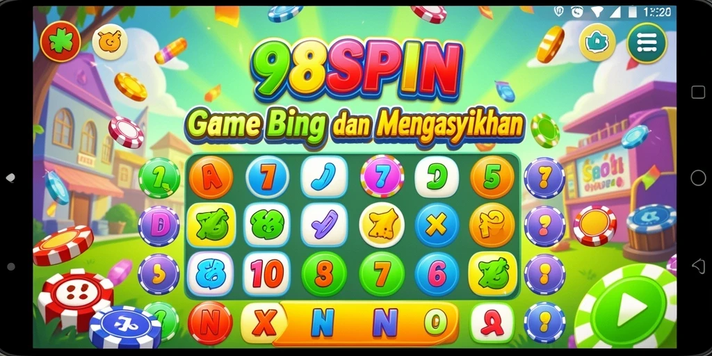 Tampilan gameplay Bingo yang memukau di 98SPIN.