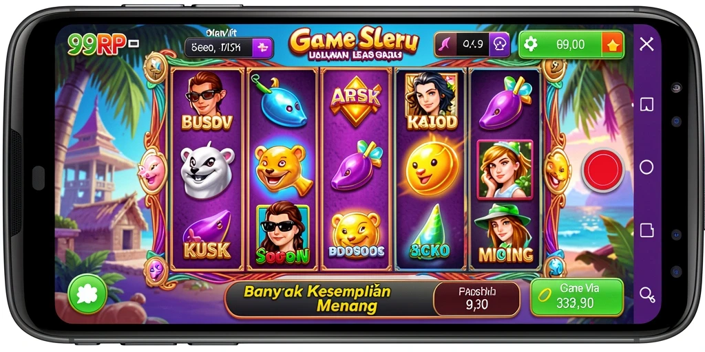 Gameplay Slot yang menarik dan penuh warna di 99RP.