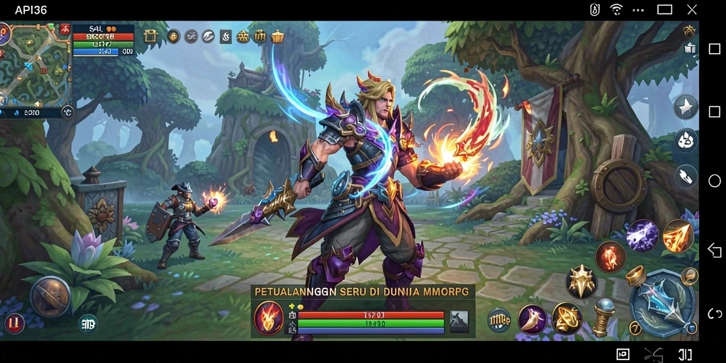 Gameplay seru dalam dunia fantasi MMORPG API36.