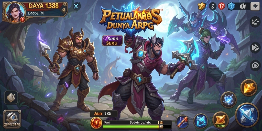 Tangkapan layar dari gameplay seru dalam DAYA138 yang menggambarkan pertarungan epik.