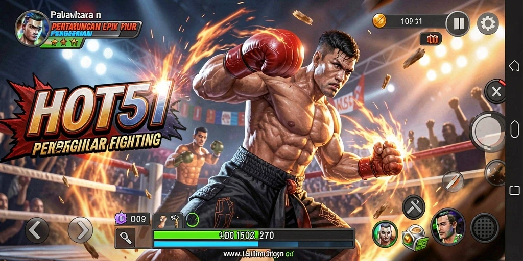 Gameplay seru dengan pertarungan dinamis dan karakter beragam.