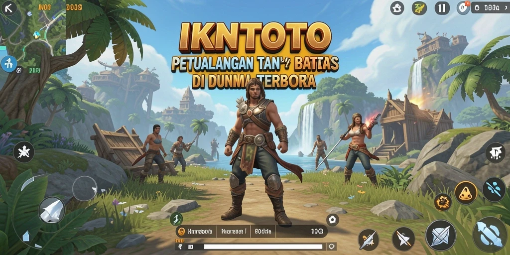 Tampilan gameplay ikonik dari IKNTOTO dalam dunia terbuka.