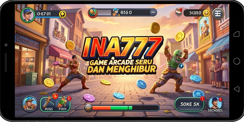 Tampilan gameplay menarik dari INA777 dengan rintangan seru.
