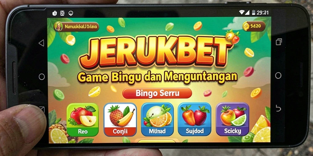 Tampilan permainan Bingo seru di JERUKBET dengan grafis menarik.