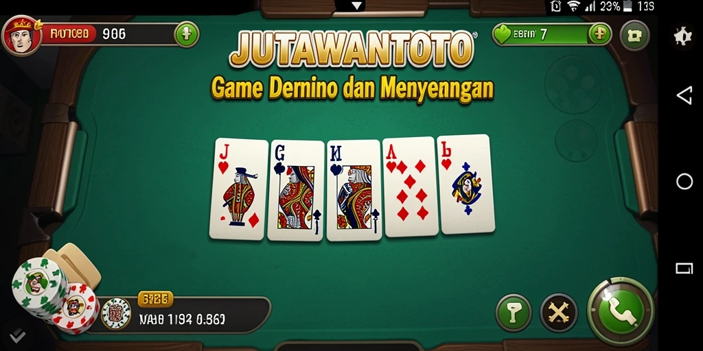 Tampilan gameplay Domino yang menarik di JUTAWANTOTO.