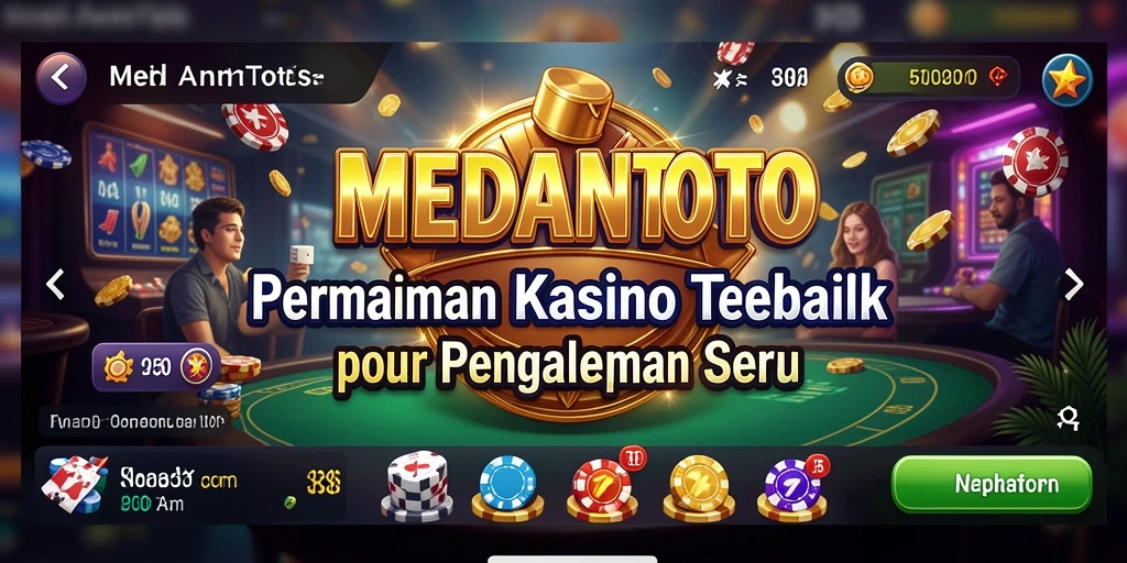 Tampilan gameplay menarik dan mendebarkan dari MEDANTOTO.