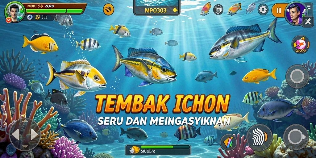 Tampilan gameplay MPO303 menembak ikan yang seru dan mengasyikkan.