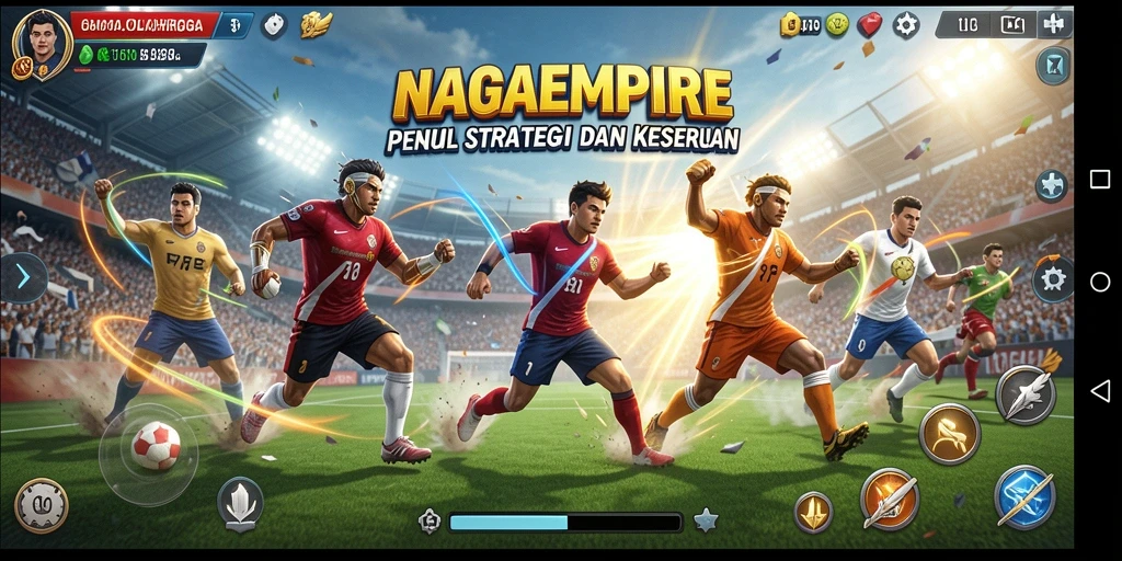 Tampilan aksi mendebarkan dalam permainan NAGAEMPIRE.