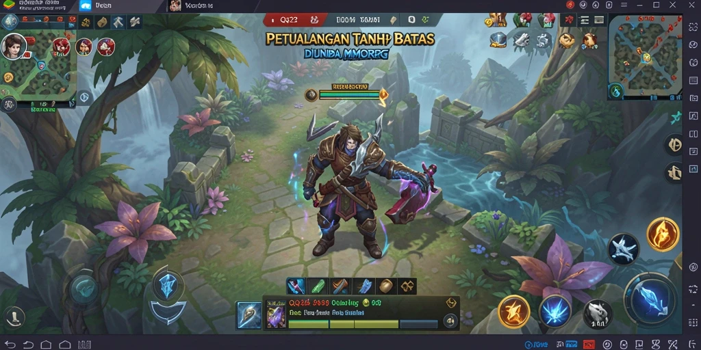 Gameplay menarik dari QQ222 dengan banyak karakter dan quest.