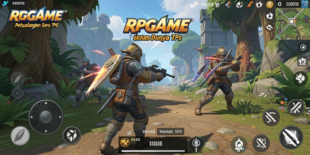 Tangkapan layar RPGAME menampilkan aksi gameplay TPS yang intens.