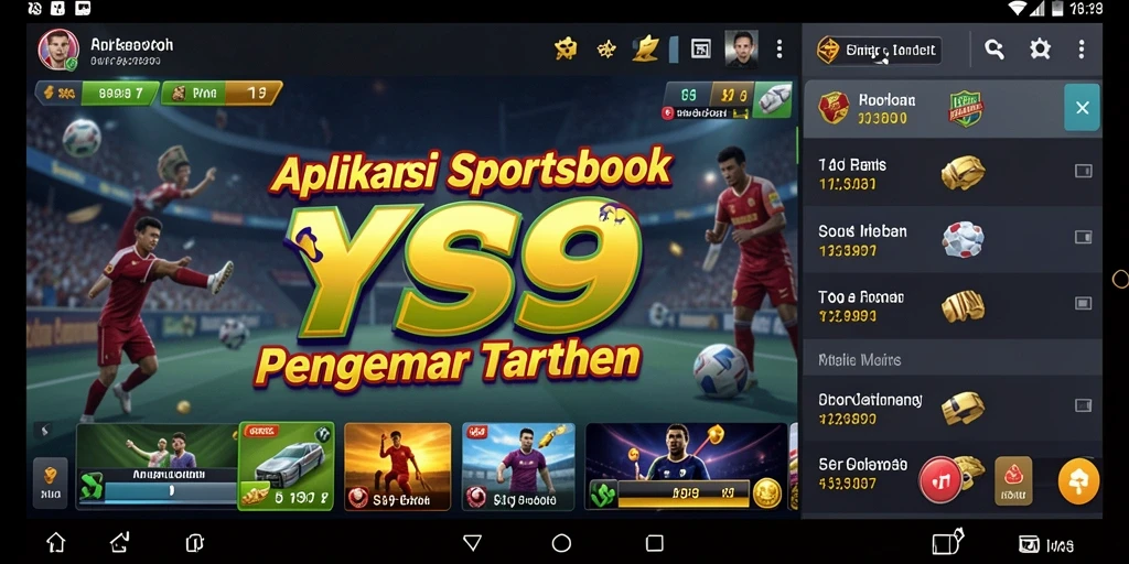 Screenshot gameplay Y89 menampilkan antarmuka sportsbook yang intuitif dan menarik.